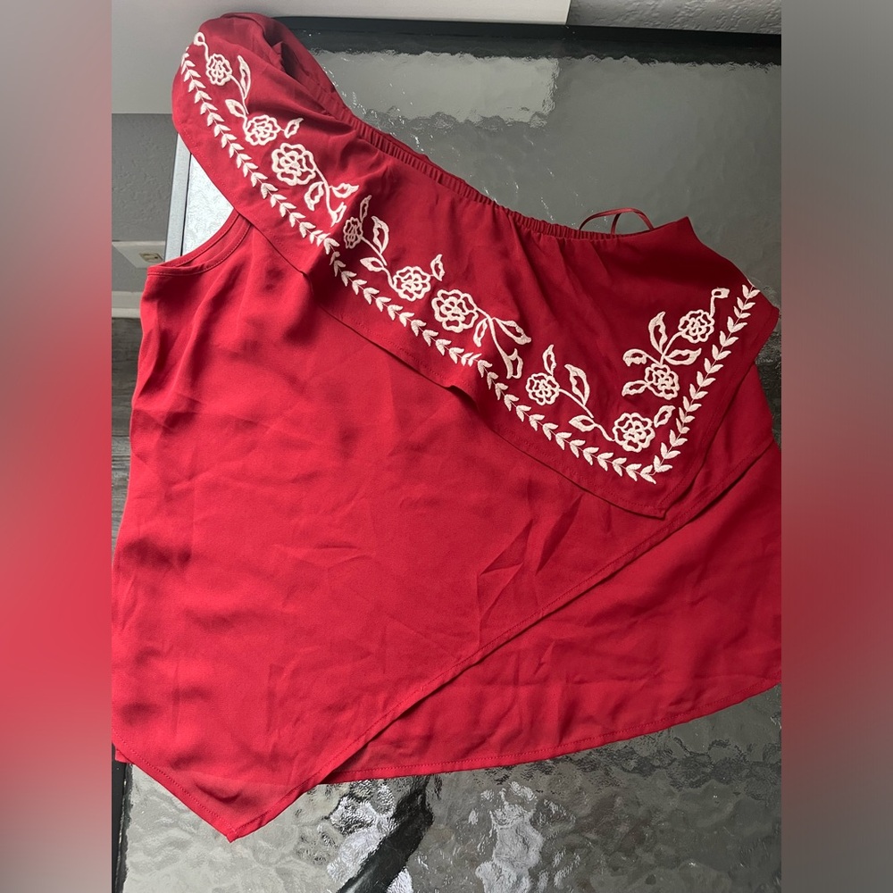 One shoulder Express top